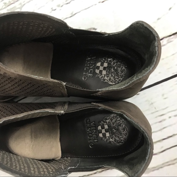 Vince Camuto Celena Perforated Ankle Bootie Suede - Picture 7 of 8